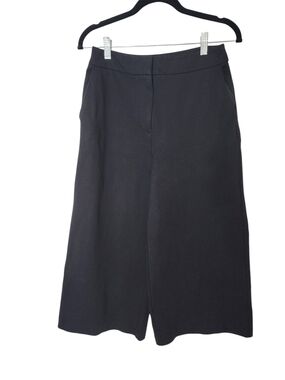Boden Cropped Wide Leg Pants Women’s US 6P Petite Black Pull On Career W